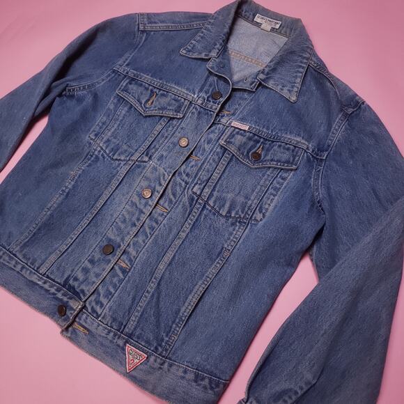 Vtg Georges Marciano for Guess denim jacket - Picture 1 of 6